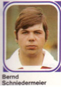 Fußballsammelbild von Bernd Schniedermeier