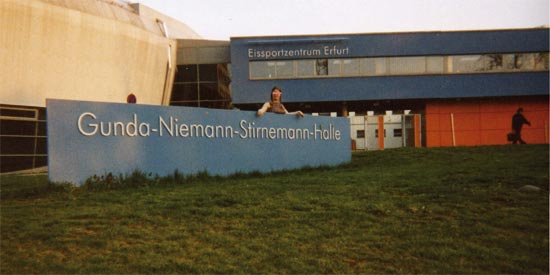 Foto der Eishalle in Erfurt