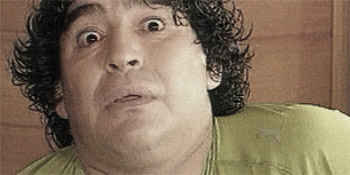 Foto des sp�ten Maradona 