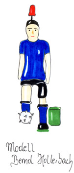 Zeichnung von Tipp-Kickk-Figur Hollerbach